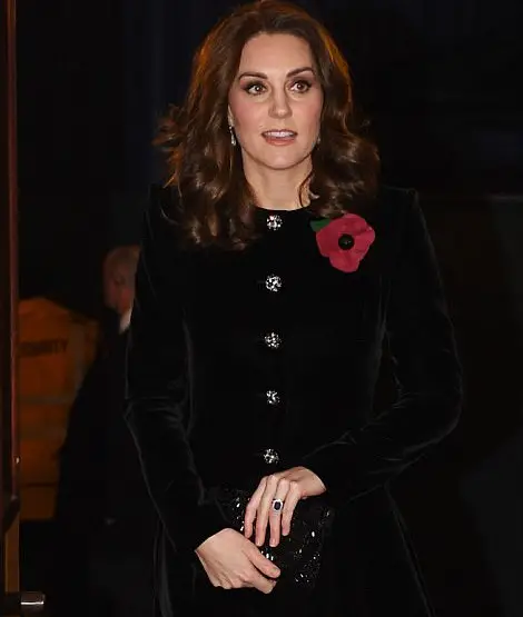 Duchess of Cambridge joined Her Majesty for the Festival of Remembrance