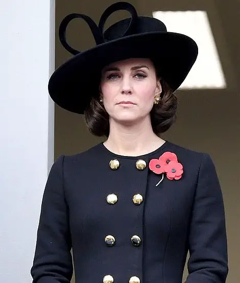 The Duchess of Cambridge at the remembrande day service in 2017