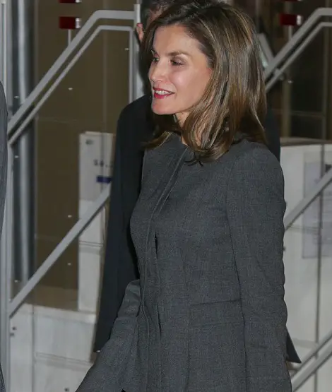 Queen Letizia’s sophisticated look for National Library of Spain Board Meeting