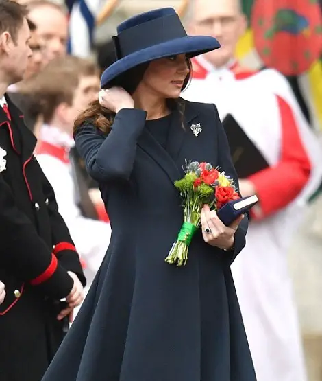The Duchess of Cambridge joined Her Majesty and Royal Family for Commonwealth Day Service