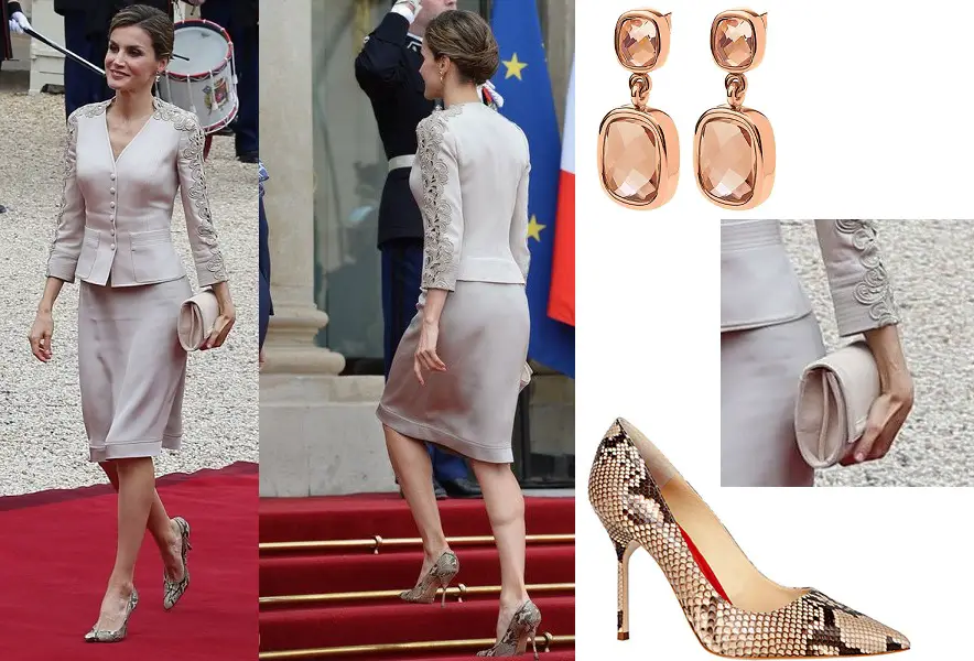 Queen Letizia of Spain Style in France during 2015 visit