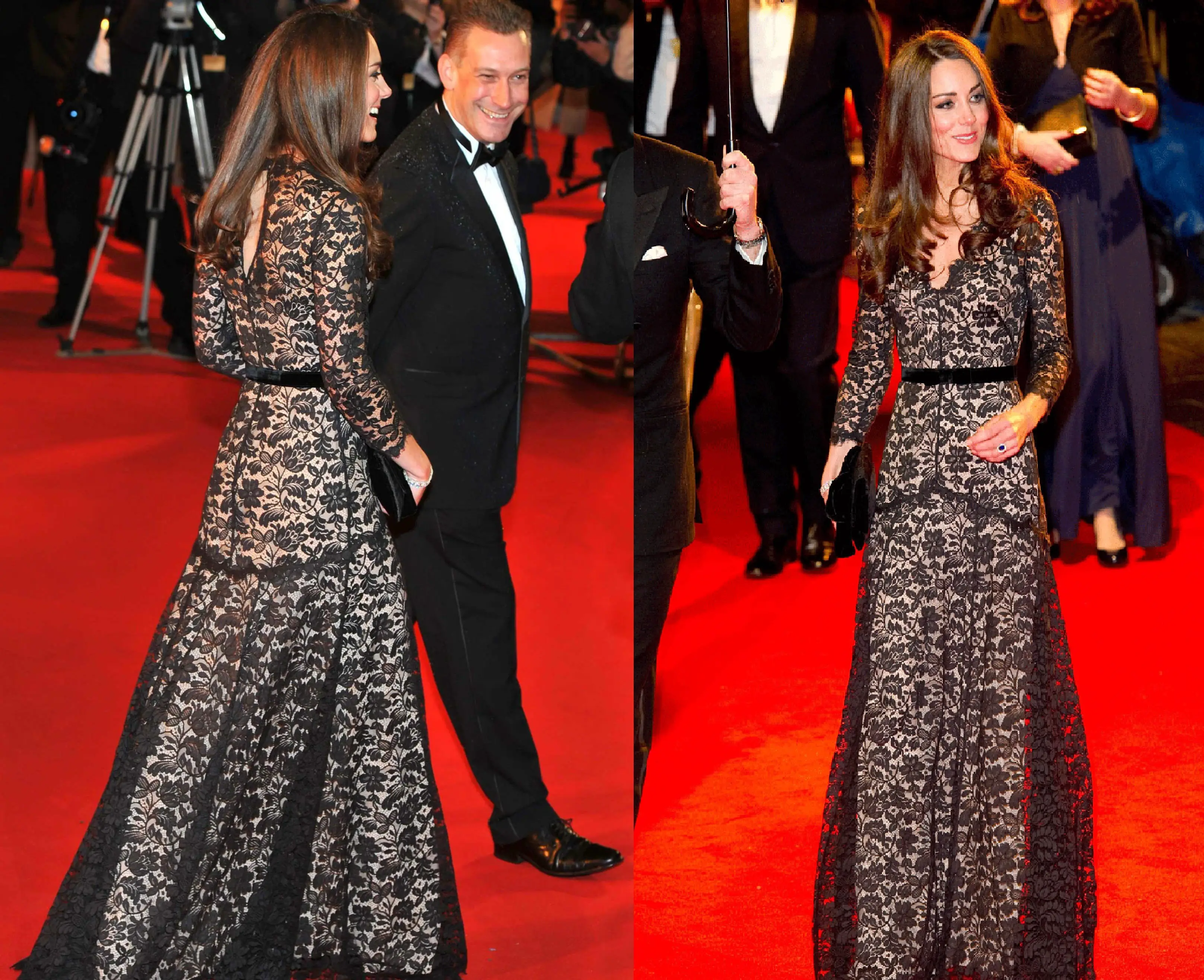 The Duchess of Cambridge at the War Horse Premiere in January 2012