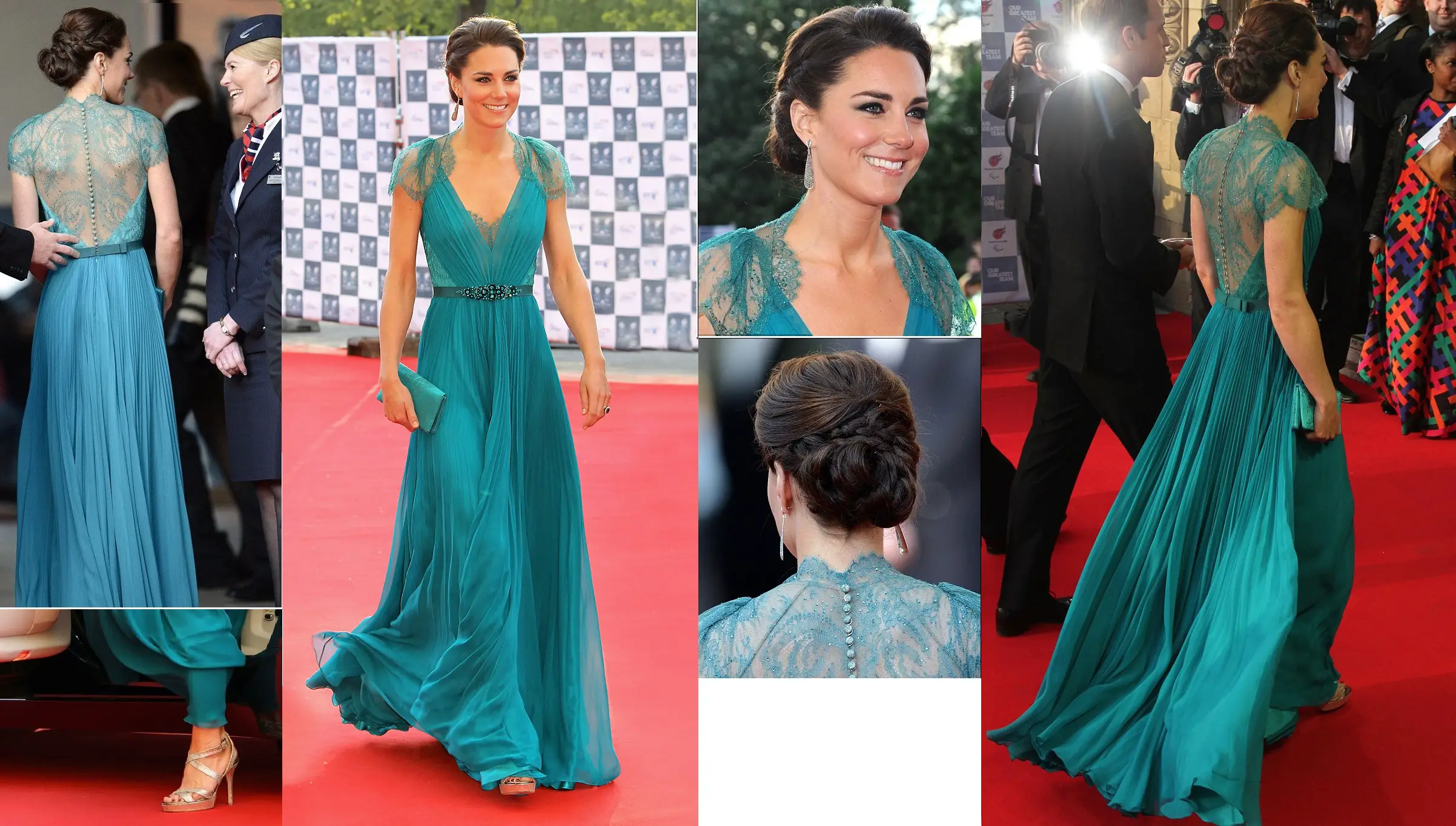 The Duchess of Cambridge wore a stunning Jenny Packham gown at Olympic Gala in 2012