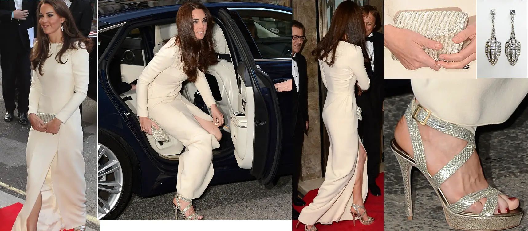 Duchess of Cambridge wore Roland Mouret for a Private Dinner in 2012