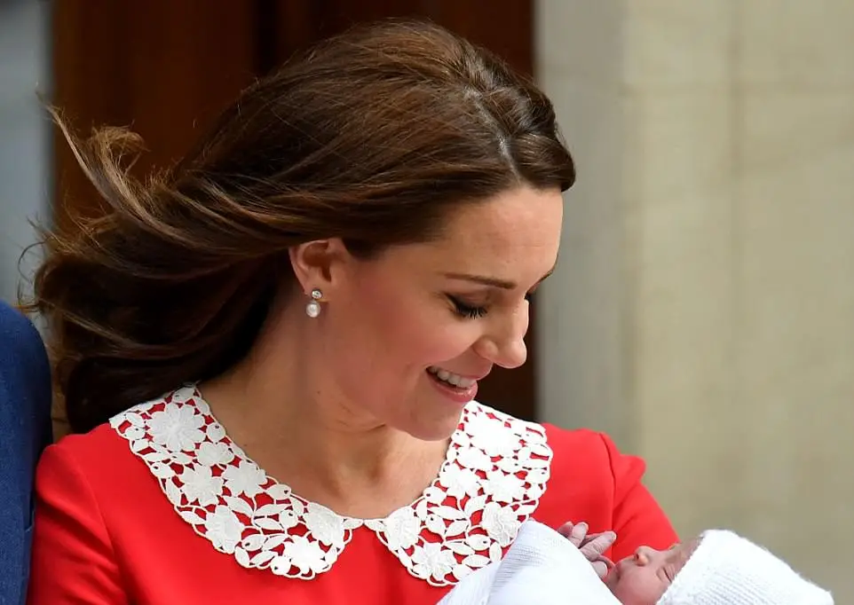 The Duchess of Cambridge made a hat-trick for her Lindo Wing dress