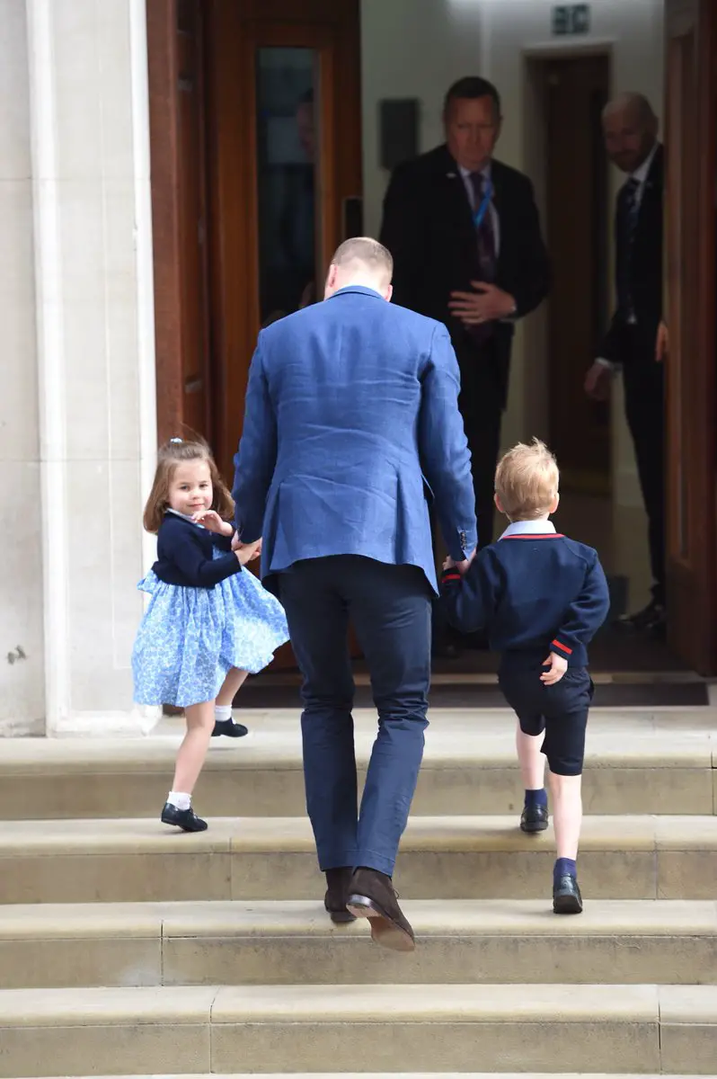 Prince George and Princess Charlotte arrived at Lindo wing
