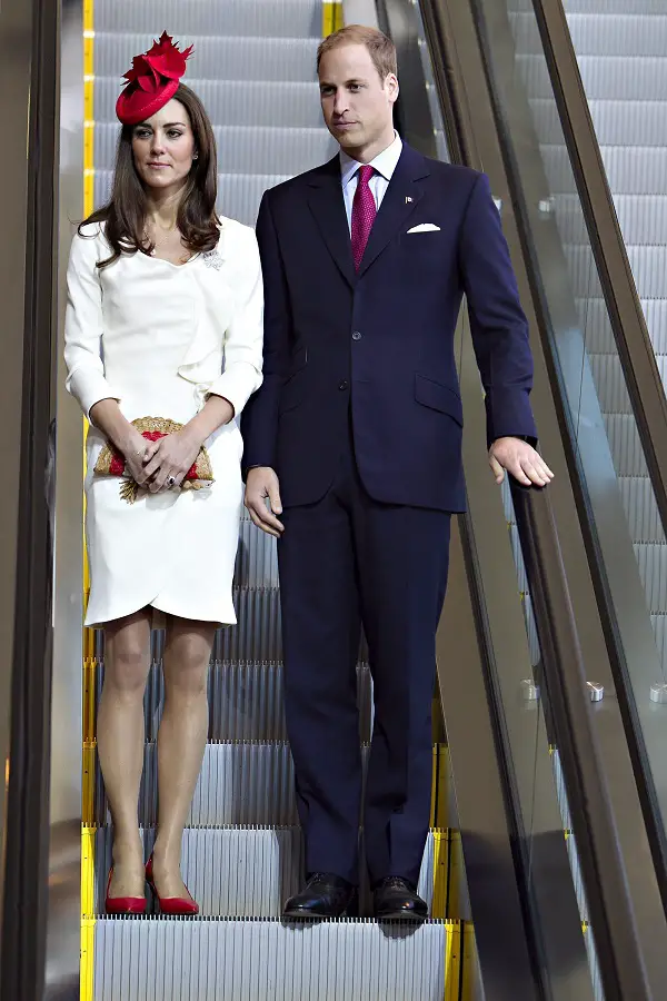 Duchess of Cambridge wore Reiss Nannette Style dress for her engagement photoshoot and then in Canada