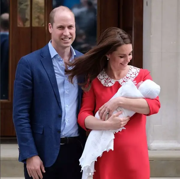 The Duke and Duchess of Cambridge with new baby boy