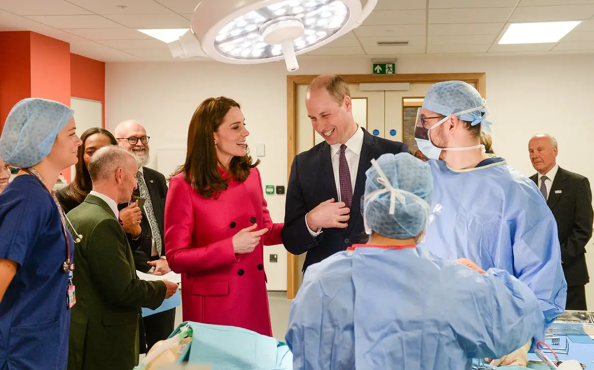 The Duke and Duchess of Cambridge visited the medical wing of Coventry University