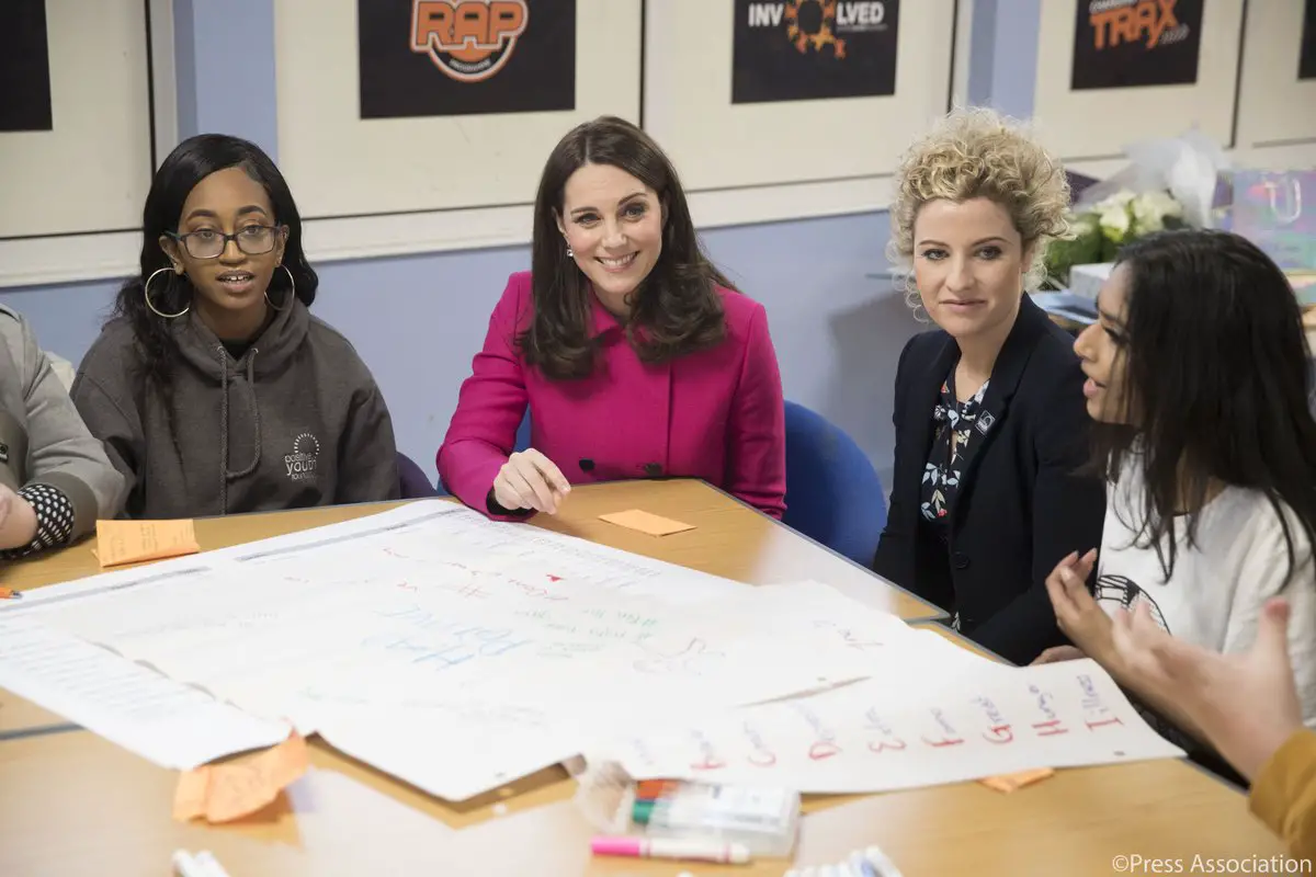 The Duchess of Cambridge joined in the mental health discussion in Coventry