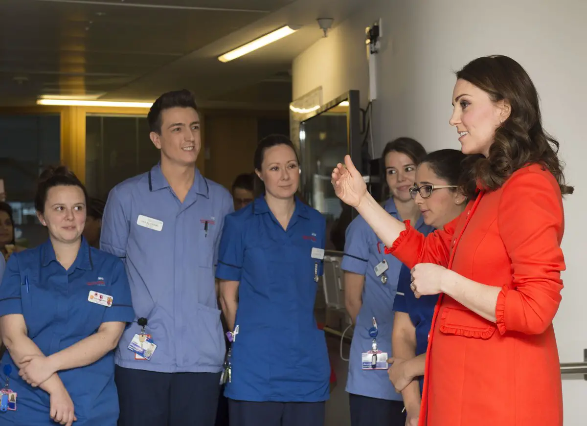 The Duchess of Cambridge visited Great Ormond Street Hospital in London