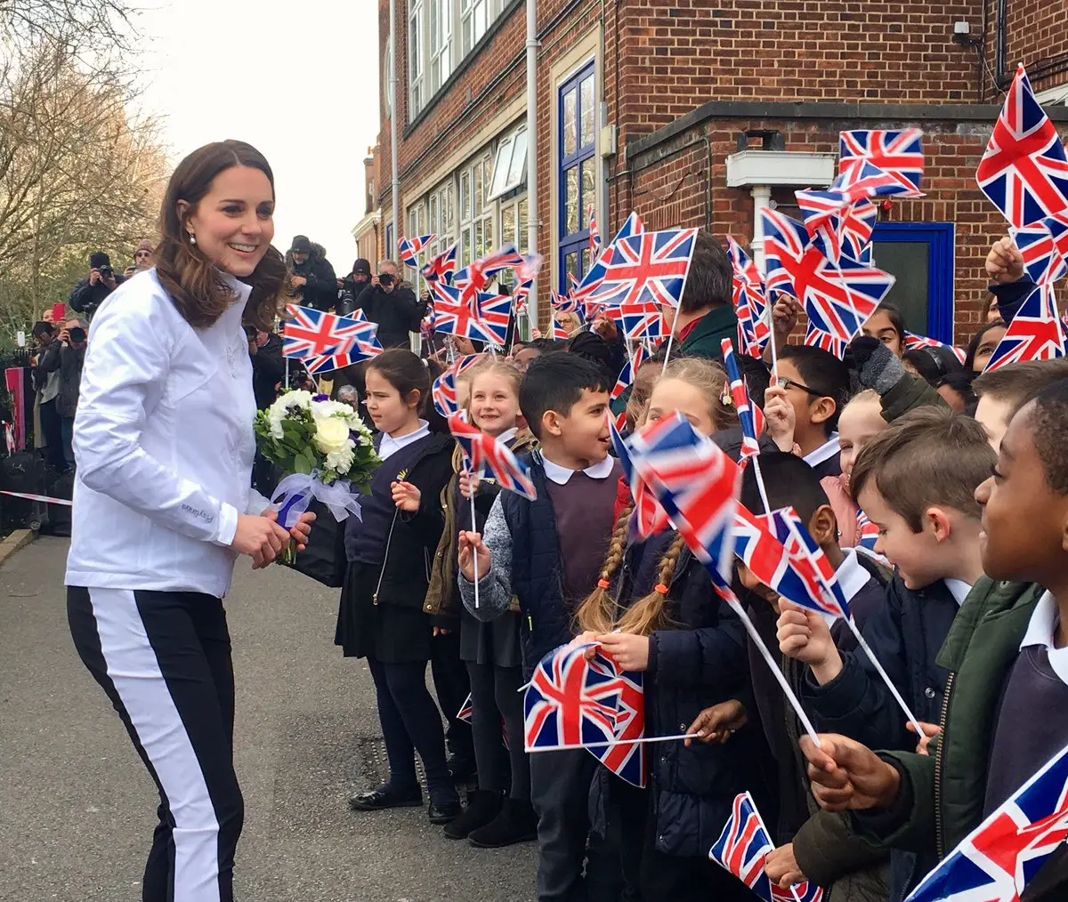 The Duchess of Cambridge dons her Tennis Uniform for Wimbledon Junior Tennis Initiative