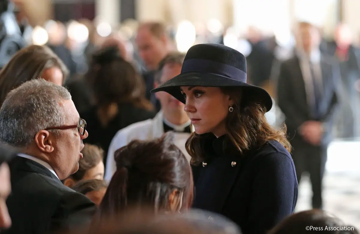 The Duchess of Cambridge joined The Royals at Grenfell Tower National Memorial Service