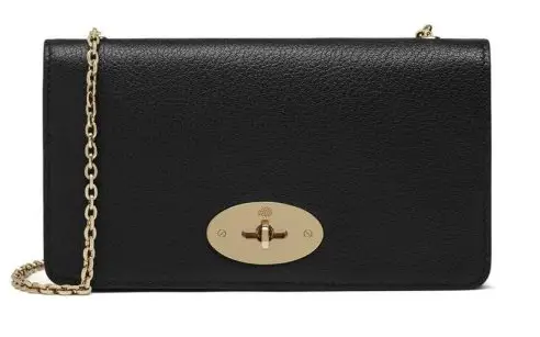 The Duchess of Cambridge carried Mulberry Black Suede Clutch