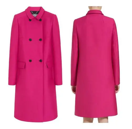 The Duchess of Cambridge wore Mulberry Creise Pink Coat in Coventry