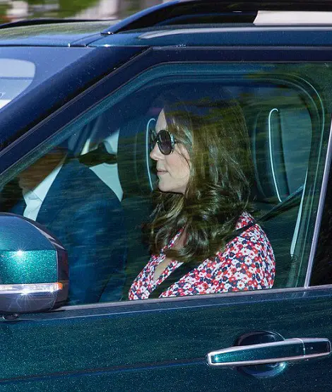 Duchess of Cambridge arrived for Royal Wedding rehearsal