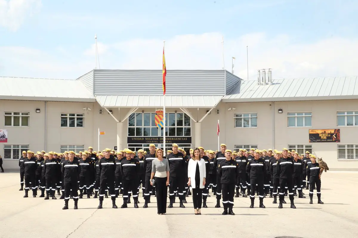 Queen Letizia visited Military Emergency Unit