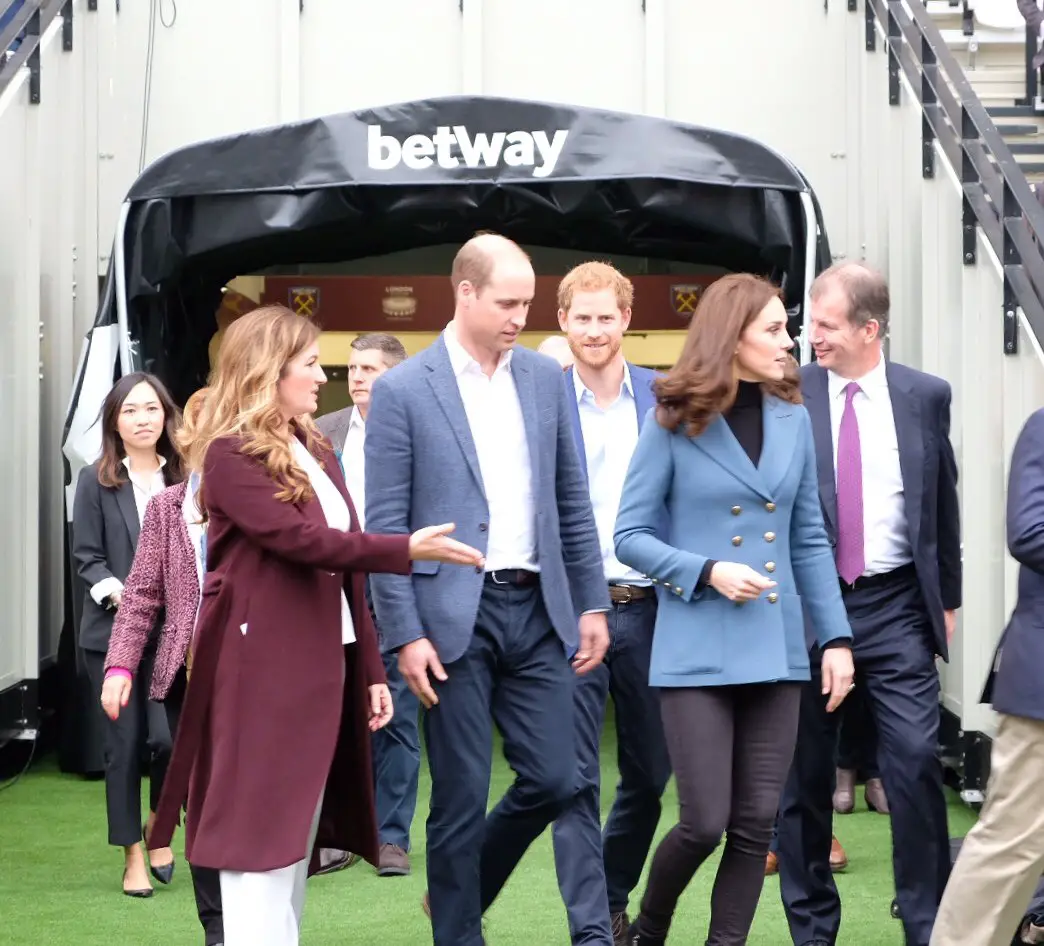 Prince William and Princess Kate visiting Coach Core