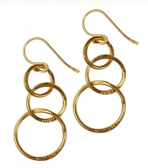 Duchess of Cambridge Mirabelle Jewellery Lolita Gold Plated Loop Earrings
