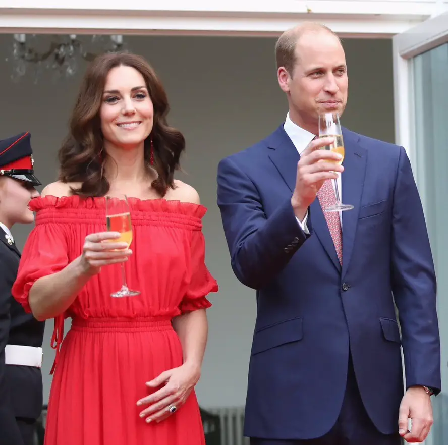 The Duke and Duchess of Cambridge attended The Queen's Birthday Party in Germany