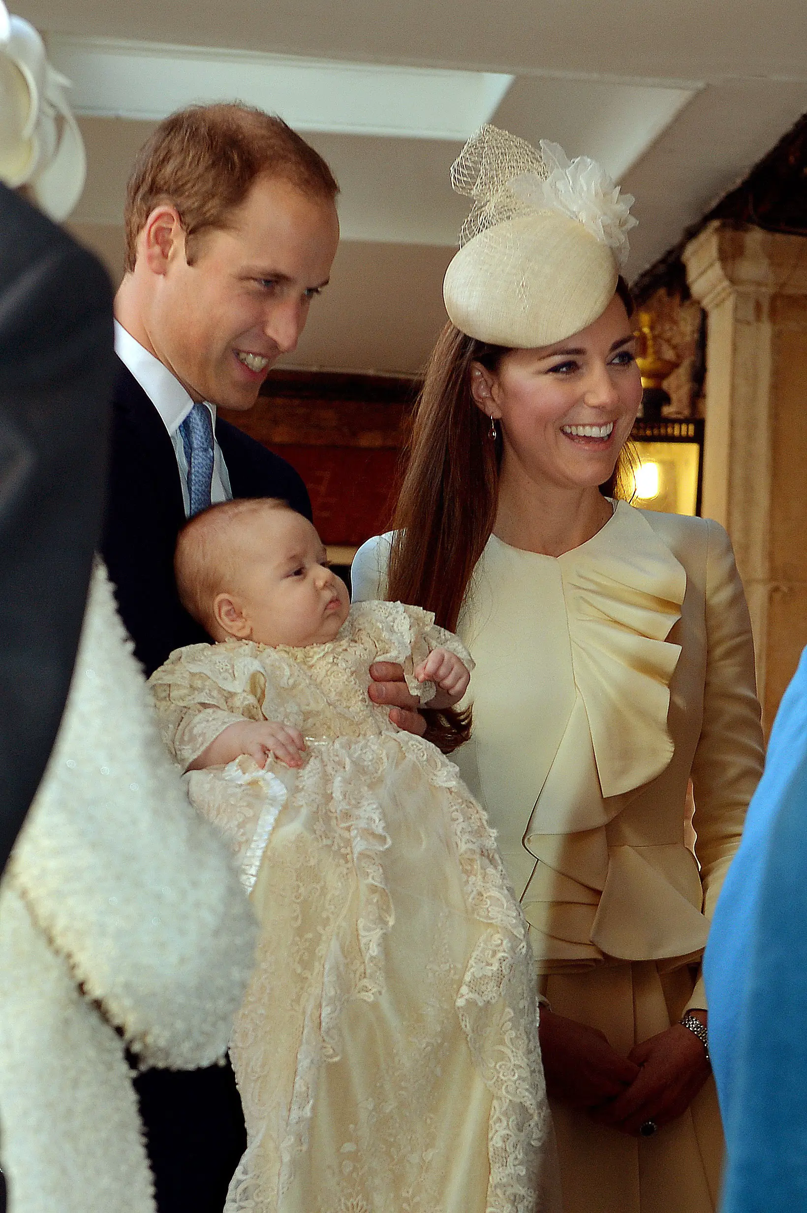 Duke and Duchess of Cambrige at Prince George Christening