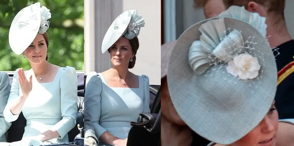 The Duchess of Cambridge wore Kiki McDonough Blue Topaz and Diamond Drop Earrings