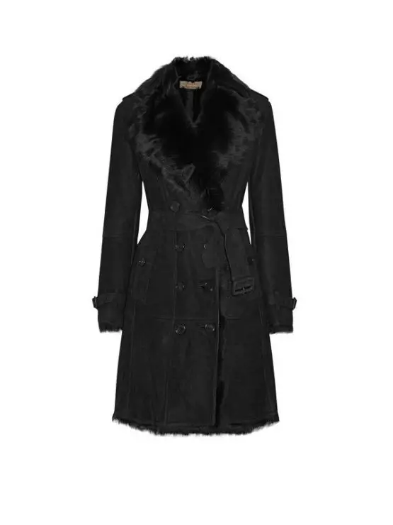 Burberry Toddingwall Shearling Trench Coat