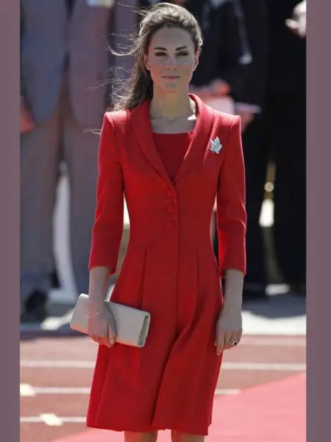 Catherine Walker red coat