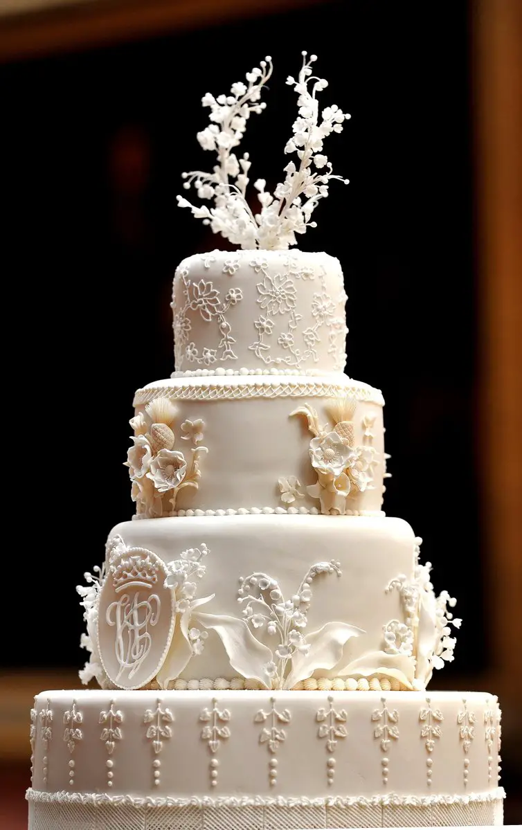 The wedding cake of Prince William and Kate Middleton