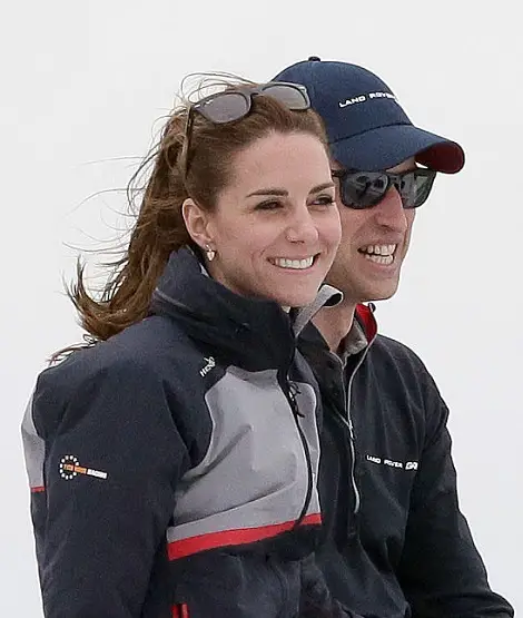 Duke and Duchess of Cambridge in Matching team t-shirts for America's Cup World Series