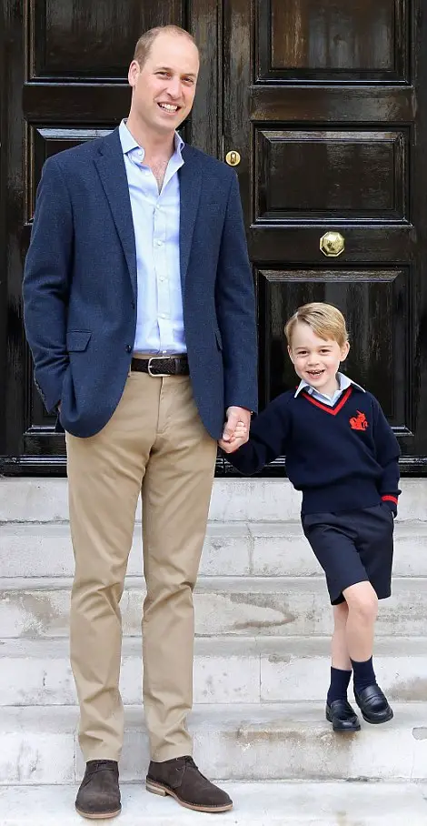 Prince Georges first day at school