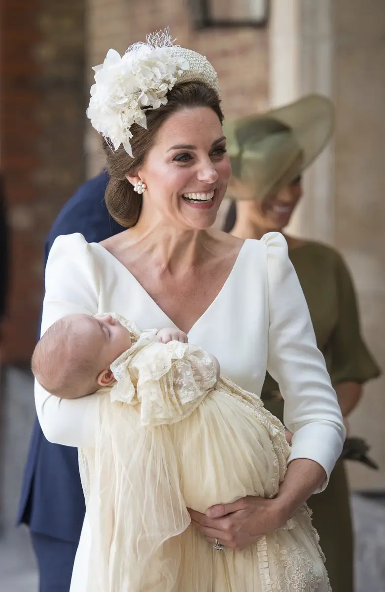 The Duchess of Cambrige at Prince Louis Christening