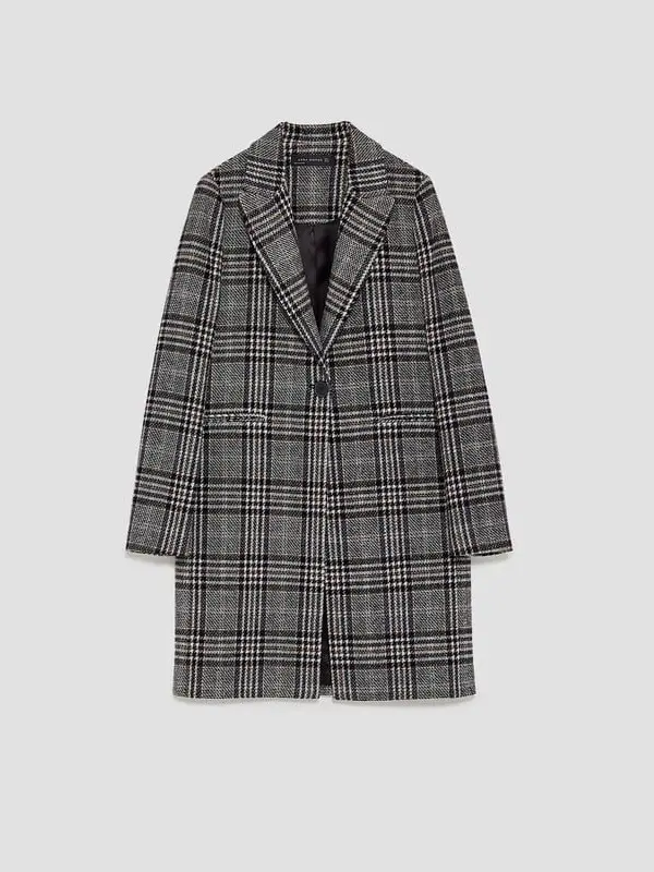 Zara Checked Coat