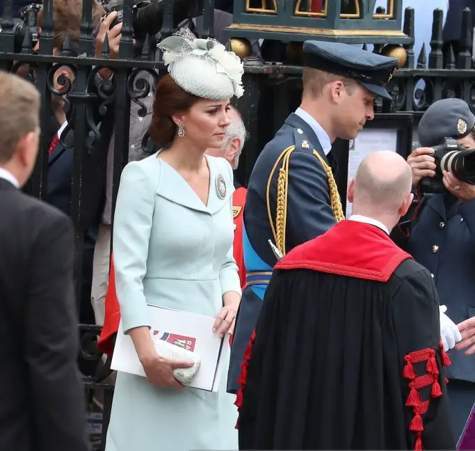 Duchess of Cambridge at RAF Service