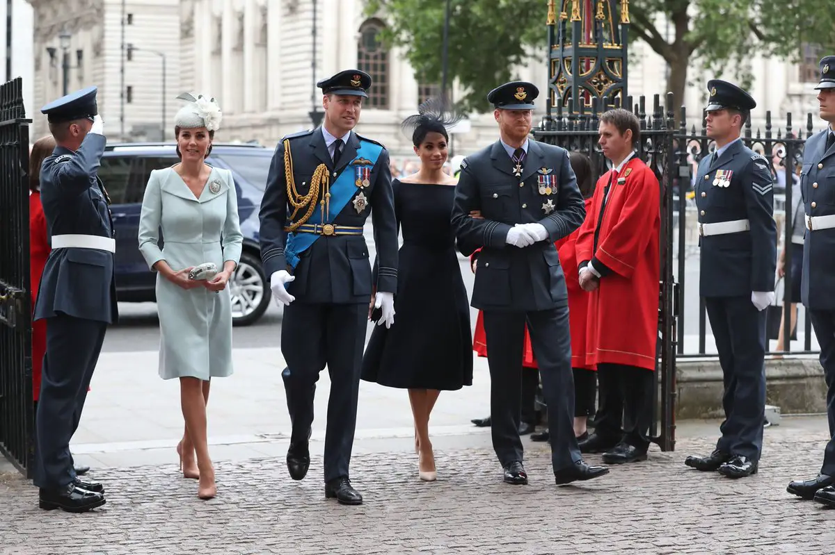 The Duke and Duchess of Cambridge arrived at Westminster Abbey