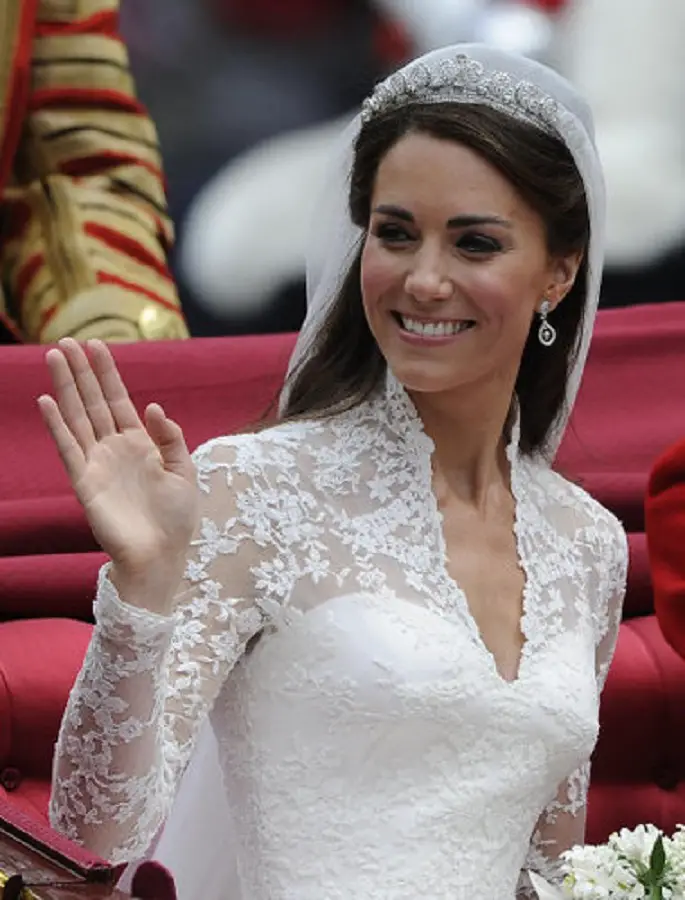 The Duchess of Cambridge wore Cartier halo tiara at her wedding