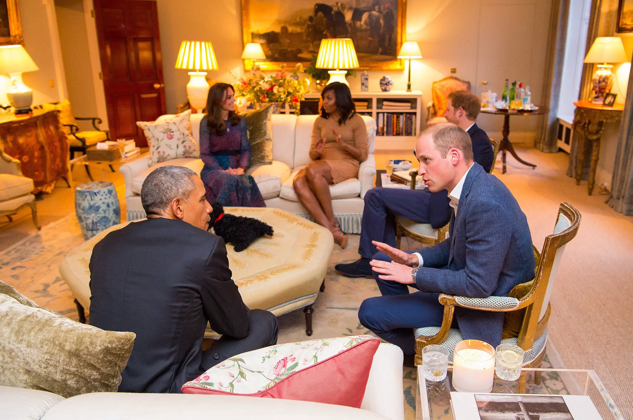 Duke and Duchess welcomed Obamas at Palace