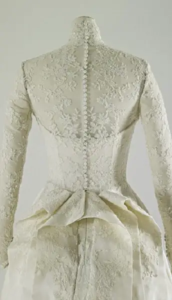 Back of Duchess of Cambridge's Wedding Gown