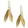 Catherine Zoraida Gold Double Leaf Earrings