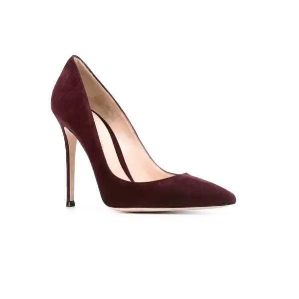 The Princess of Wales wore Gianvito Rossi’s ‘Gianvito 105’ Burgundy pumps
