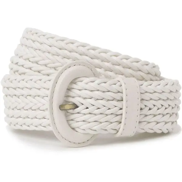 The Duchess of Cambridge's Hobbs 'Neston' White Braided Rope Belt