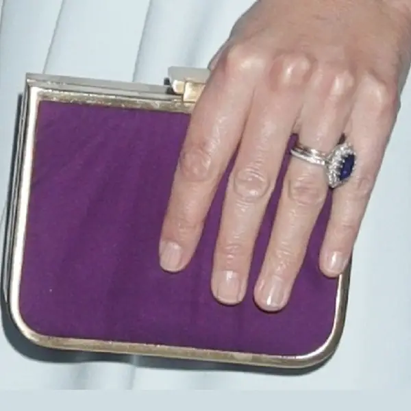 Duchess of Cambridge carried Jenny Packham Purple Clutch