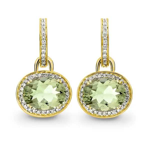 The Duchess of Cambridge's Kiki Classic Green Amethyst Diamond Earrings