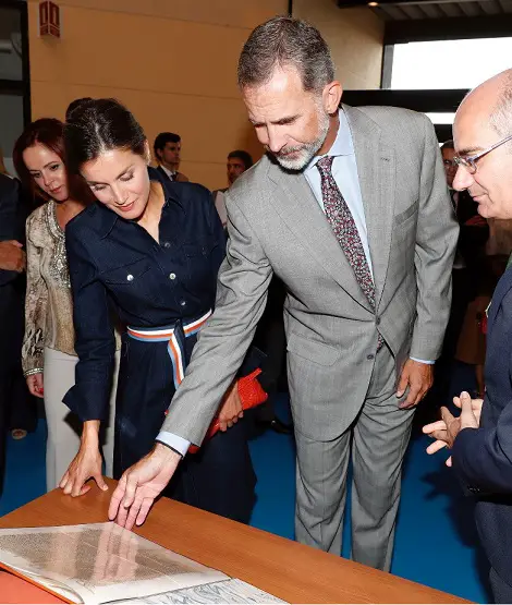 King Felipe and Queen Letizia at the inauguration of Salmanca Agricultural Fair 20185 Copy