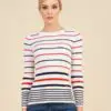 Luisa Spagnoli’s Muvi Pullover in white blue and red