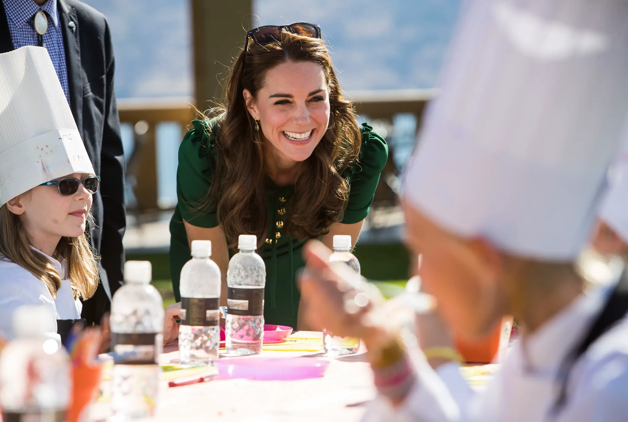 The Duchess of Cambridge meeting with young chefs