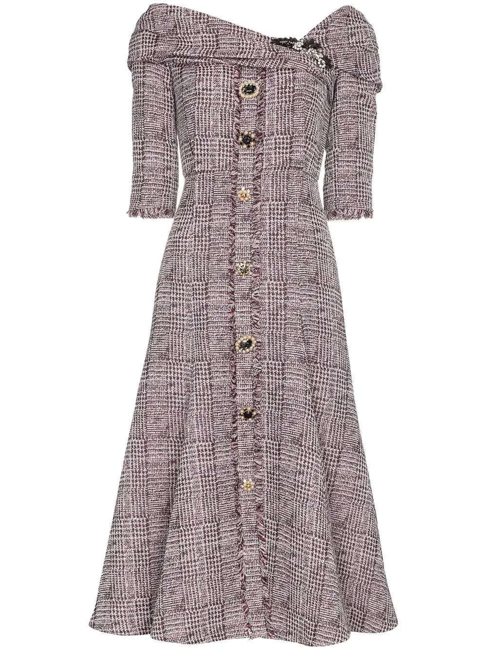 The Duchess of Cambridge wore Erdem Iman Dress to Victoria and Albert Museum