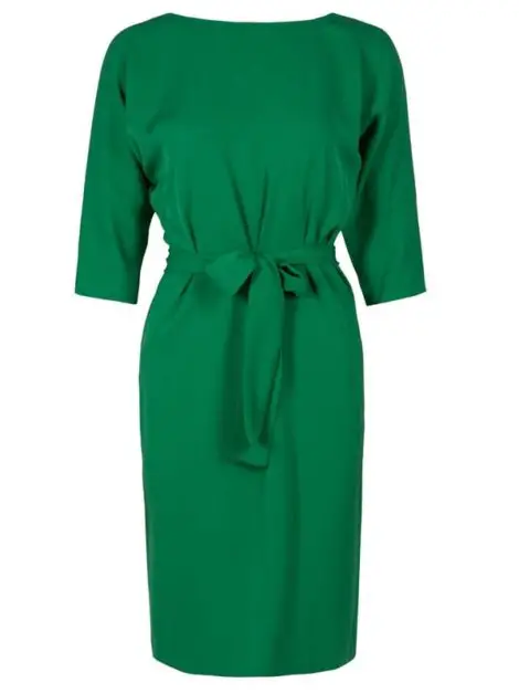 Diane von Furstenberg Maja Emerald Green Dress