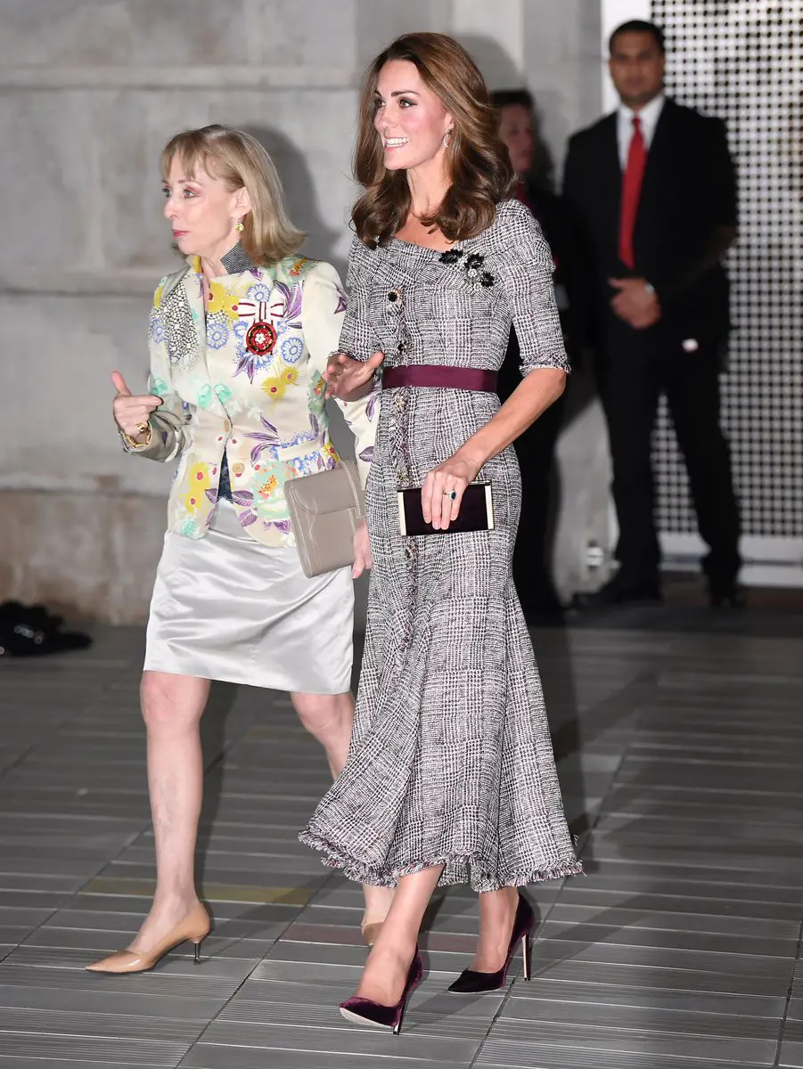 The Duchess of Cambridge arrived at Victoria and Albert Museum