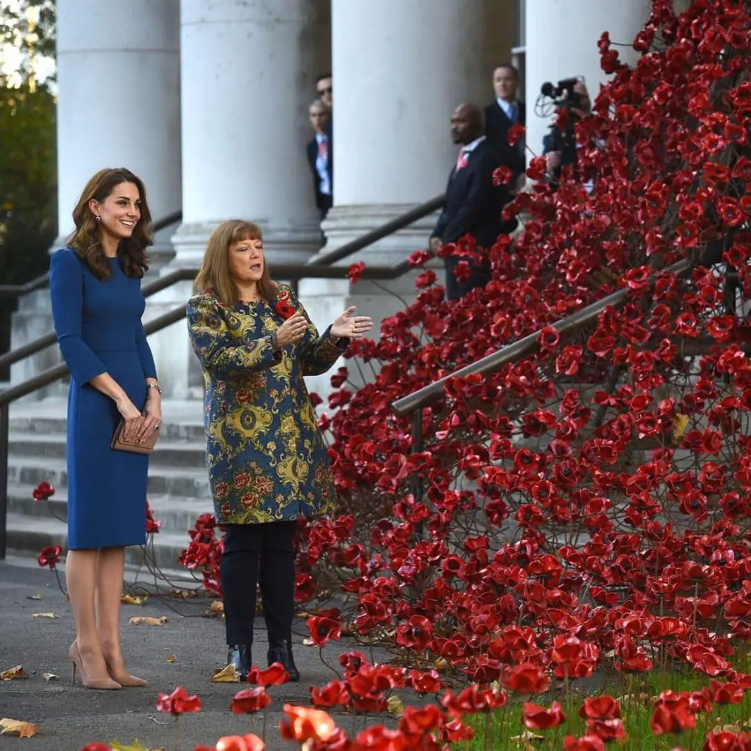 The Duchess of Cambridge visited Imperial War Museum in London